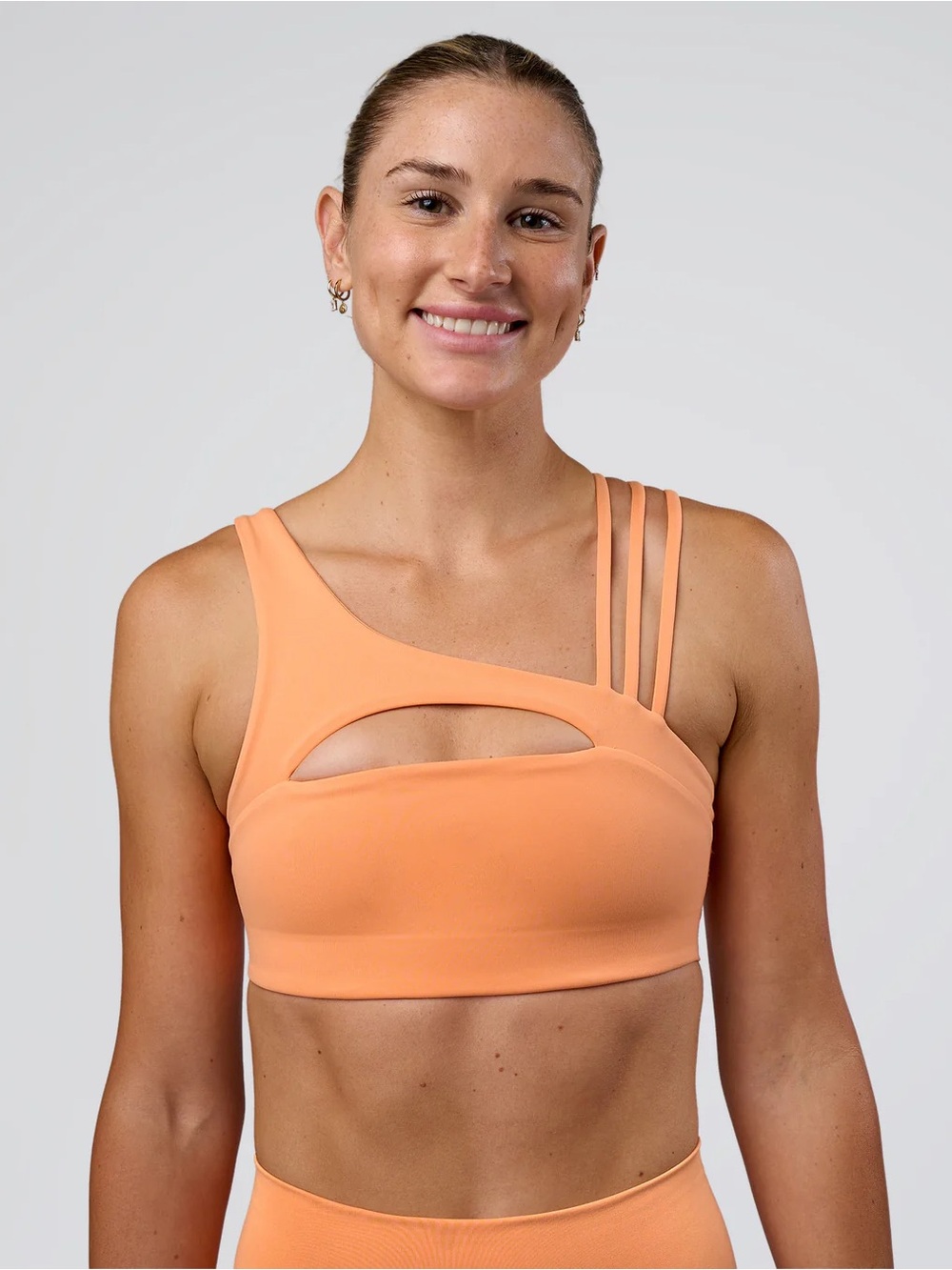 LSKD | Women's Galvanise Splice Sports Bra Size Medium Cantaloupe Gym Workout